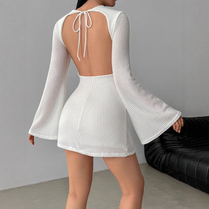 Élégance d’Automne – Robe Chic à Taille Cintrée