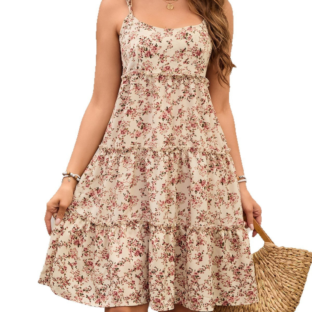Fleur de Grâce – Robe Plissée à Lacets